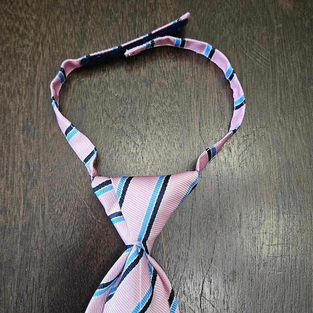 Janie and Jack Necktie & Bow Tie Set Boys Size Up to 3‎ Pink Stripe Formal NEW